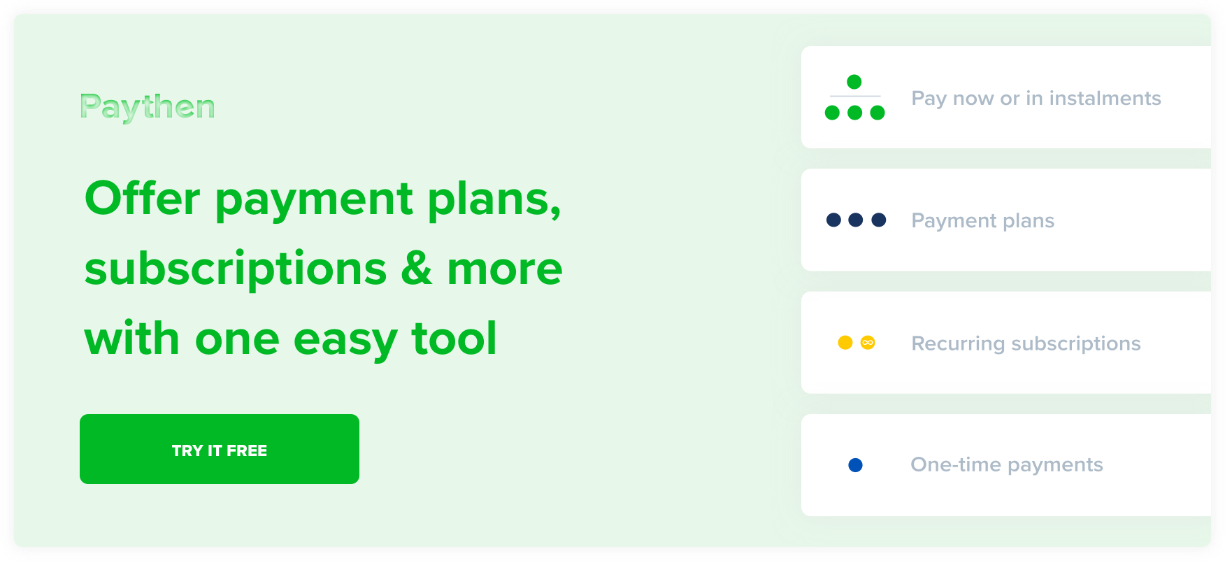 payment-plans-subscriptions-one-off-payments-with-paythen