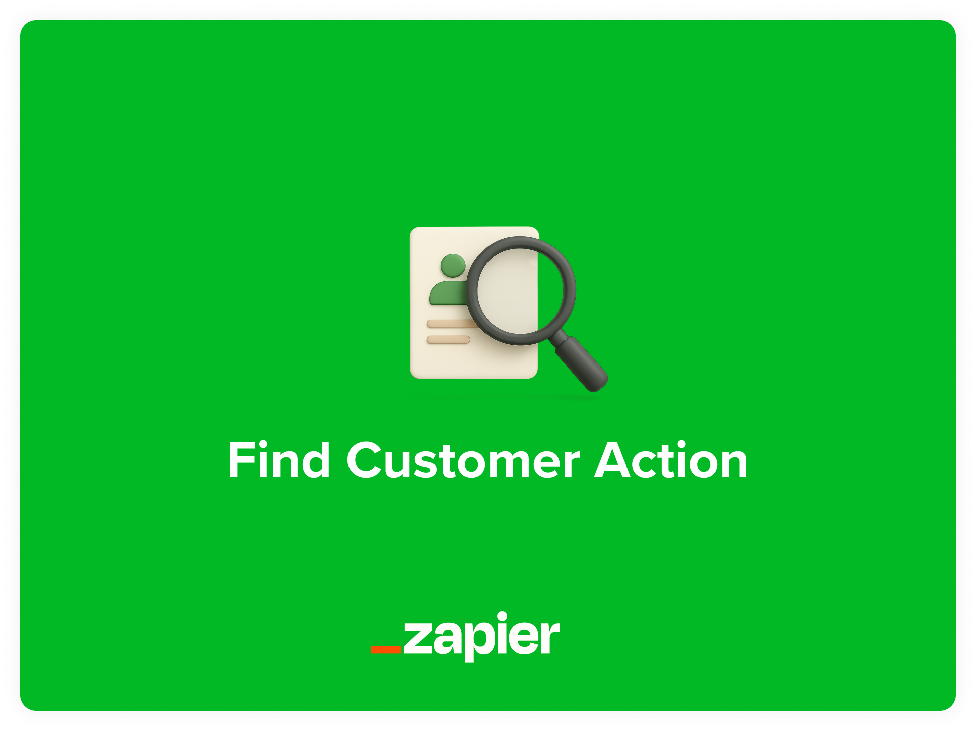 New Find Customer Zapier action allows for more automated workflows