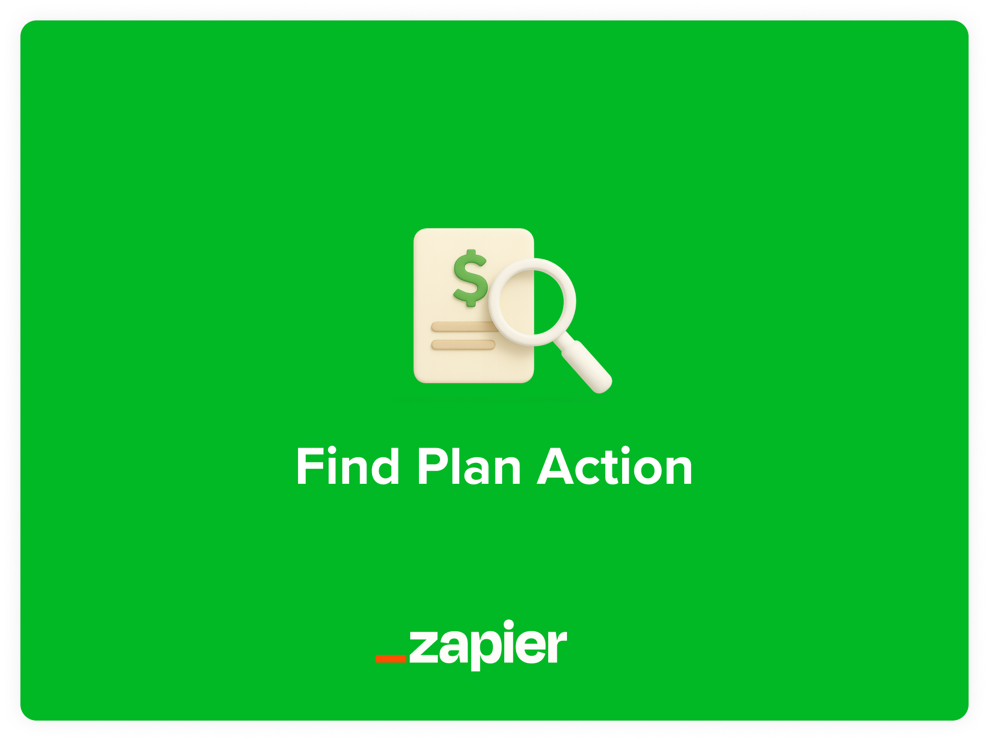 Find Plan Zapier action lets you find and send plan links automatically