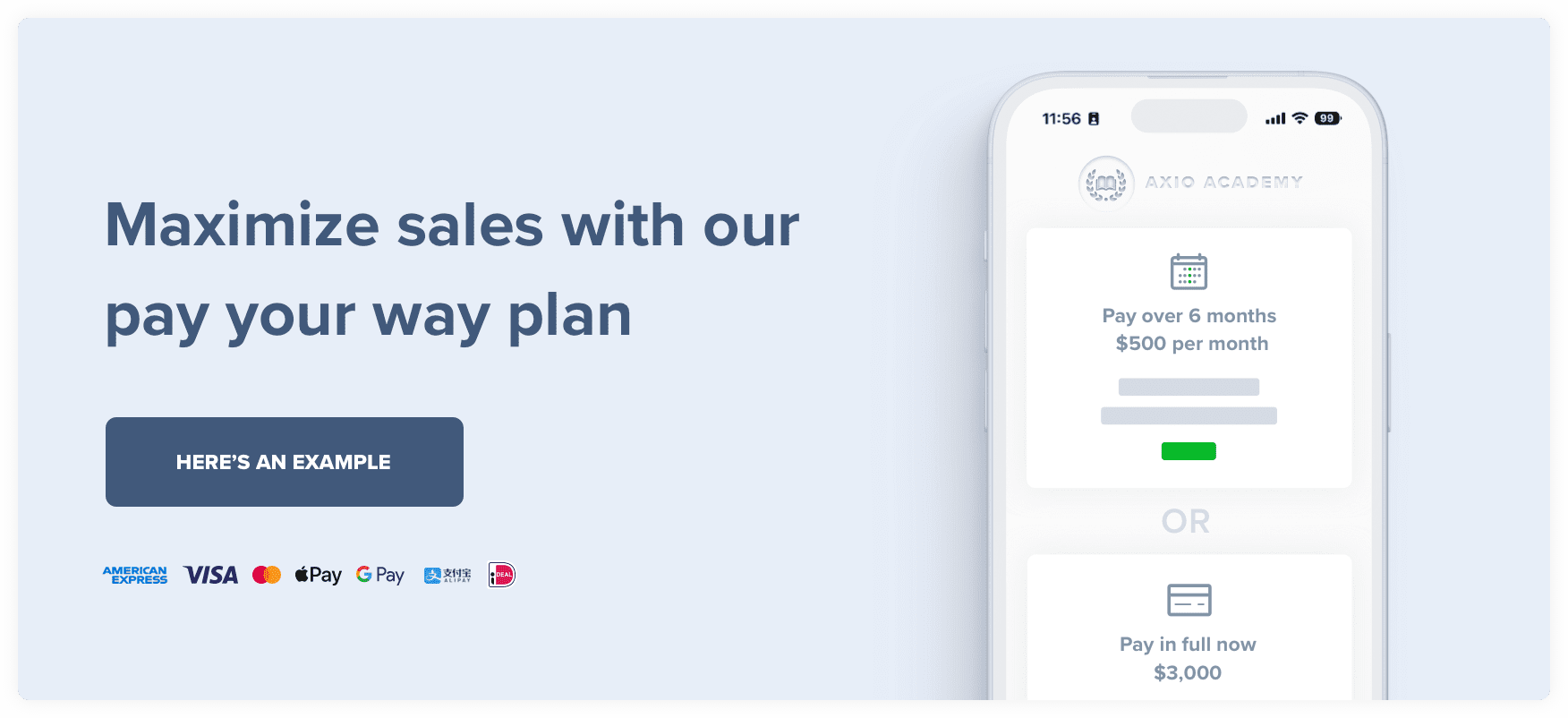 Afterpay, Payment Plans